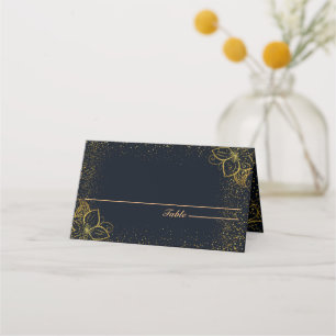Carte De Placement Carte Black and Gold Place personnalisée