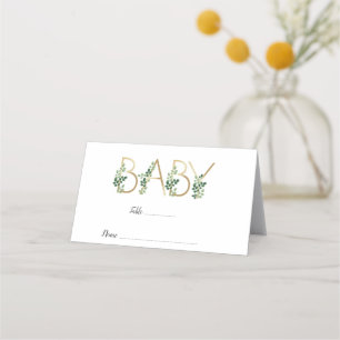 Carte De Placement Carte de Baby shower pour bébé très élégant