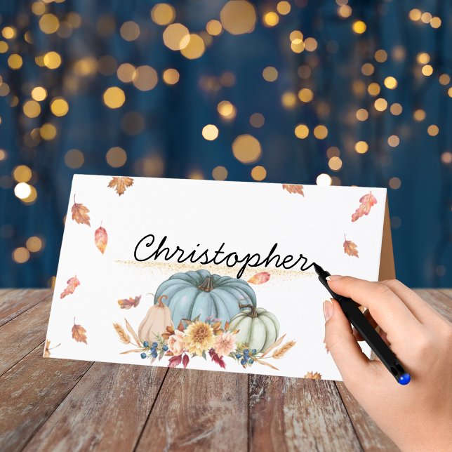 Carte De Placement Carte de lieu pliée Thanksgiving (Créateur téléchargé)