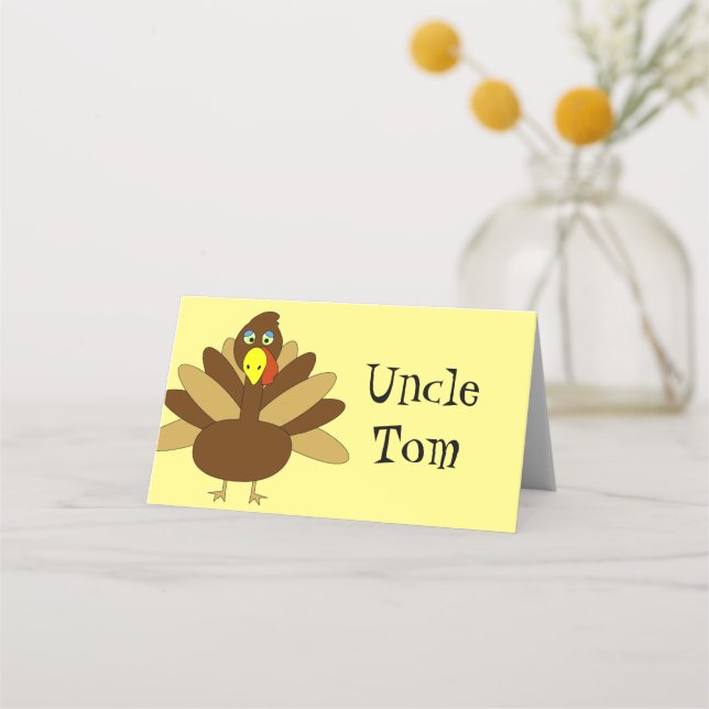 Carte De Placement Carte de lieu Thanksgiving Turquie personnalisable (Devant)