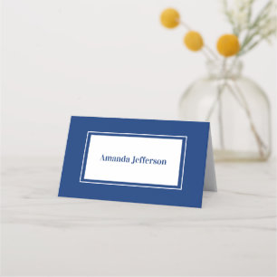 Carte De Placement Carte de Mariage bleu marine minimaliste moderne