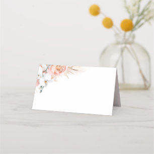 Carte De Placement Carte de Mariage Pampas Rose Grass