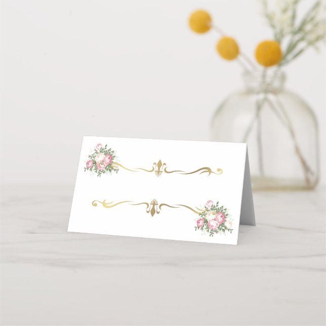 Carte De Placement Carte de place de nom plié (Devant)