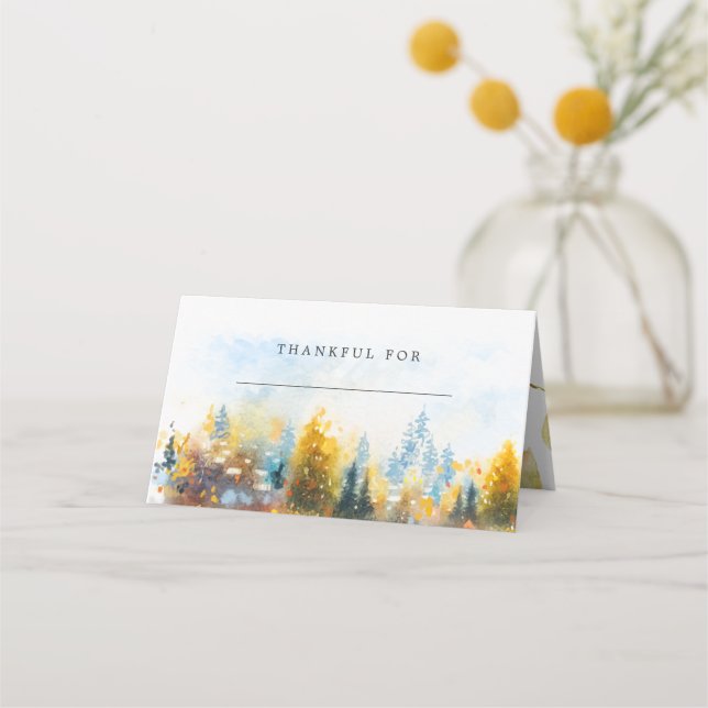 Carte De Placement Carte de place de table Thanksgiving (Devant)