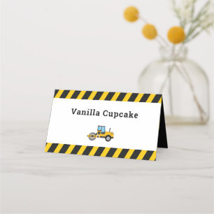 Carte De Placement Carte de place des deux côtés Cute Construction Ca