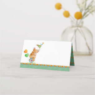 Carte De Placement Carte de place du baby shower d'art de l'aquarelle