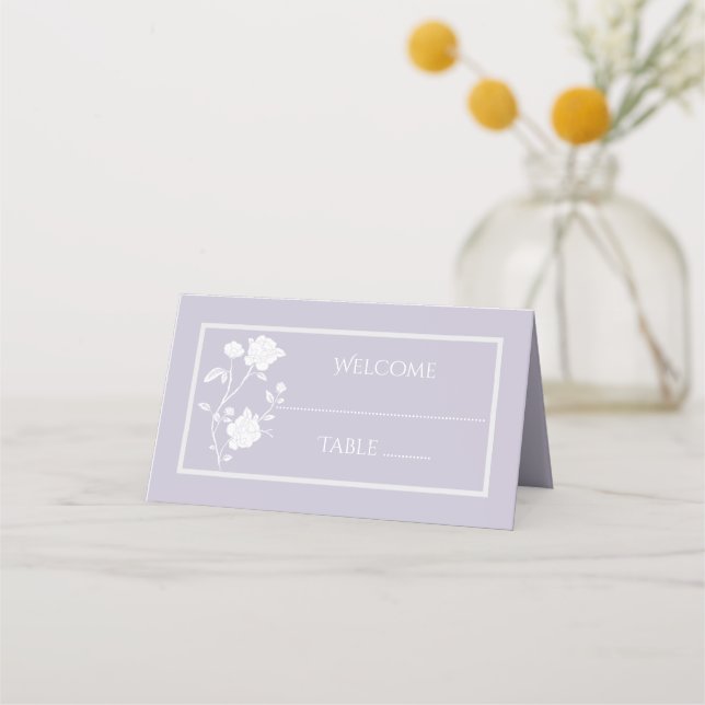 Carte De Placement Carte de place Lavender Rose (Devant)