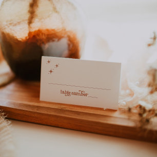 Carte De Placement Carte de place pliée Boho Terracotta