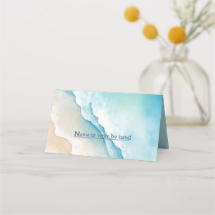 Carte De Placement Carte de place Serene Blue Ocean Beach