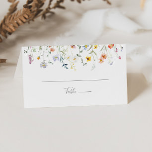 Carte De Placement Carte de place Wild Multicolor Floral Mariage