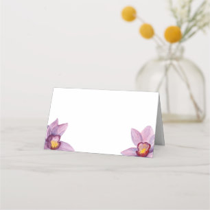 Carte De Placement Carte de séjour orchidée fleurs. Floral mariage Ha