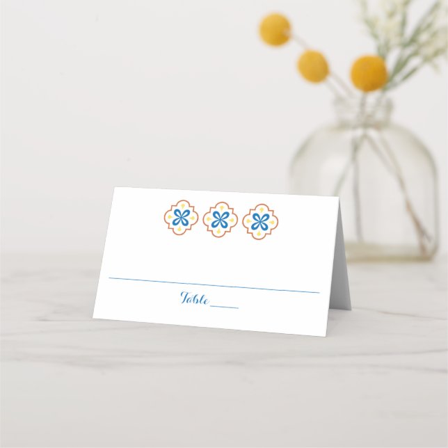 Carte De Placement Carte d'emplacement pliée horizontale (Devant)