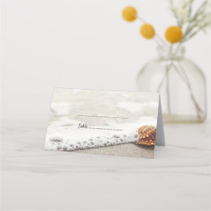 Carte De Placement Carte d'escorte Mariage Beach Waves