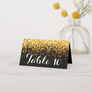 Carte De Placement Carte Gold Black Hollywood Glitz Glam Mariage Tabl