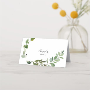 Carte De Placement Carte Mariage blanc personnalisée