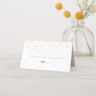 Carte De Placement Carte Mariage Gold Confetti
