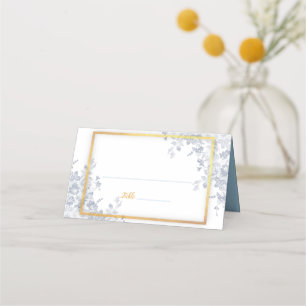 Carte De Placement Carte Mariage Gold Frame Flowers