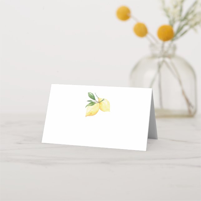Carte De Placement Carte Mariage moderne citron (Devant)
