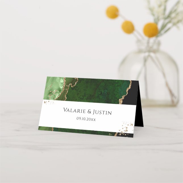 Carte De Placement Carte Mariage Place  pour Agate de Parties scintil (Devant)