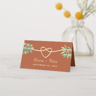 Carte De Placement Carte Mariage Terracotta
