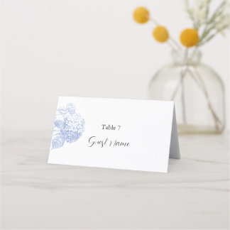 Carte De Placement Carte Place & Escort avec Hydrangea