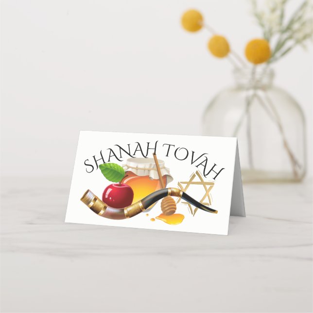Carte De Placement Carte Place Shanah Tovah / Carte Boîtier (Devant)