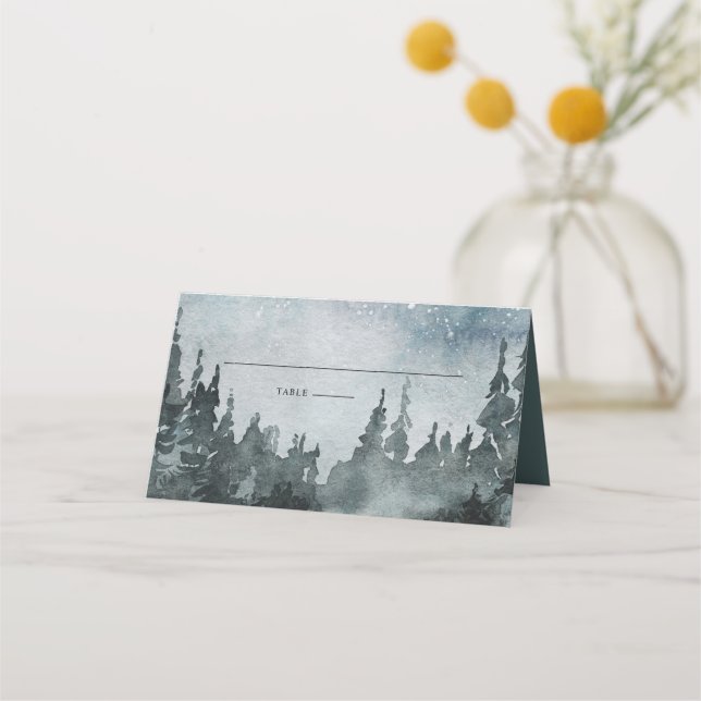 Carte De Placement Carte Woodland Forest Place (Devant)