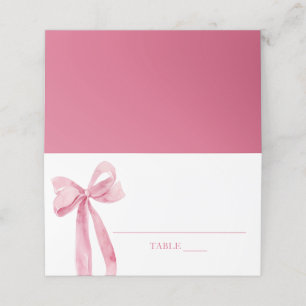 Carte De Placement Carton d'invitation à l'aquarelle Élégant Rose pâl