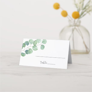Carte De Placement Carton d'invité Eucalyptus verdure