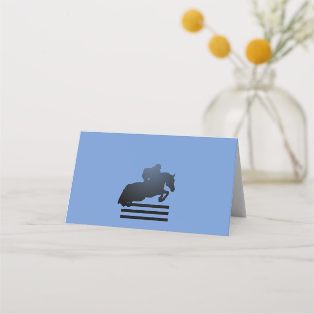 Carte De Placement  Cavalier franchissant un obstacle.        (Devant)