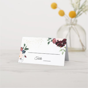 Carte De Placement Célébration d'été Mariage Place Card Tente