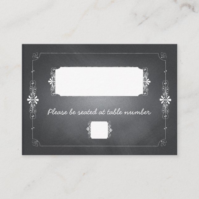 Carte De Placement Chalkboard Mason Jar Mariage Place Card (Devant)