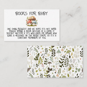 Carte De Placement Champignons APPORTER UN BABY SHOWER DE LIVRE
