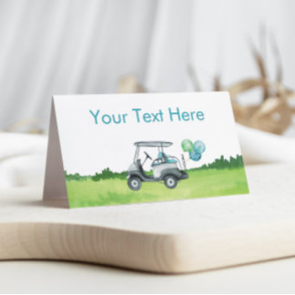 Carte De Placement Charming Golf Thème Étiquette alimentaire