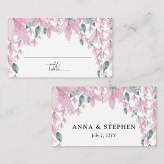 Carte De Placement Charming Rose Wisteria Floral
