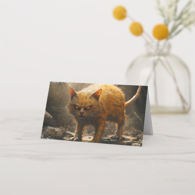 Carte De Placement Chat monstre  (Devant)