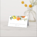 Carte De Placement Citron botanique et Mariage d'été Orange Garland<br><div class="desc">Ajoutez un accent botanique à votre événement avec ces cartes de lieux personnalisables. Il comprend une guirlande aquarelle de citrons et d'oranges. Personnalisez cette carte de place d'agrumes en ajoutant vos propres détails. Ces cartes d'endroit boho sont parfaites pour les mariages d'été, baby showers, douches nuptiales et bien plus encore....</div>