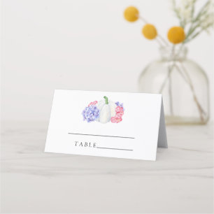 Carte De Placement Citrouille blanche - cartons de table de mariage