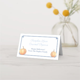 Carte De Placement Citrouille classique Halloween Candy Favoriser le