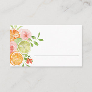 Carte De Placement Citrus blank