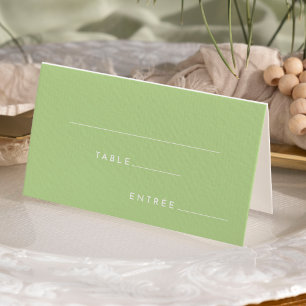 Carte De Placement Citrus minimaliste vert choix d'arbre plié