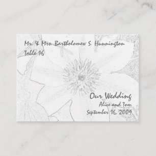 Carte De Placement Clematis