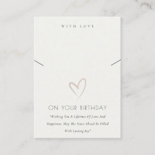 CARTE DE PLACEMENT COEUR BLANC NOIR AFFICHAGE D'UN CADEAU D'ANNIVERSA