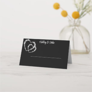 Carte De Placement Coeurs de diamant