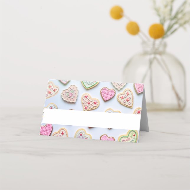 Carte De Placement Coeurs de la Saint Valentin (Devant)