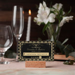 Carte De Placement Collection de Mariages Art Déco Gatsby vintage des<br><div class="desc">Collection de Mariages Art déco des années 1920 vintage - Escort Place Cards.</div>