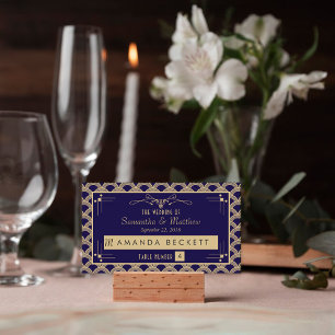 Carte De Placement Collection de Mariages Art Déco Gatsby vintage des