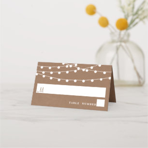 Carte De Placement Collection de Mariages Rustic Kraft
