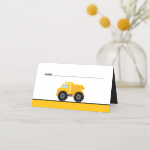 Carte De Placement Construction de camions de pompage Anniversaire