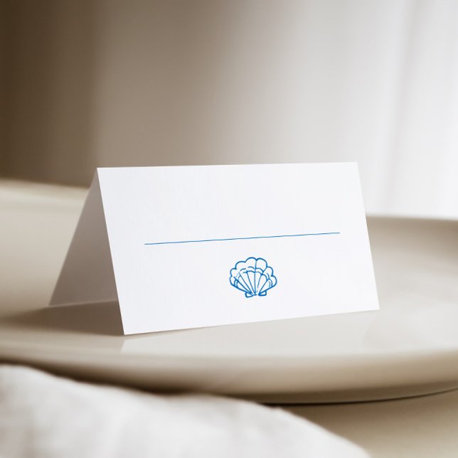 Carte De Placement Coquille à main fantaisie (Créateur téléchargé)